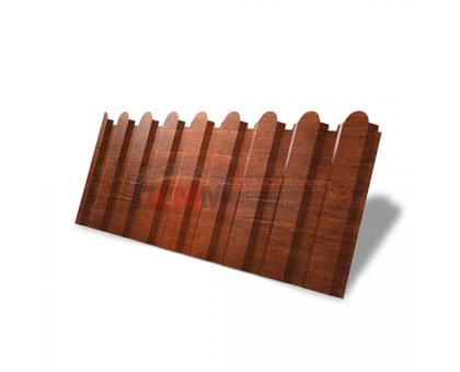 Профнастил фигурный С20 - 0,45 Окрас - Б, Print Elite с пленкой Cherry Wood