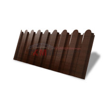Профнастил фигурный С20 - 0,45 Окрас - Б, Print Elite Choco Wood