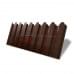 Профнастил фигурный С20 - 0,45 Окрас - А, Print Elite Choco Wood