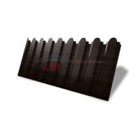 Профнастил фигурный С20 - 0,45 Окрас - А, Print Elite Coffee Wood