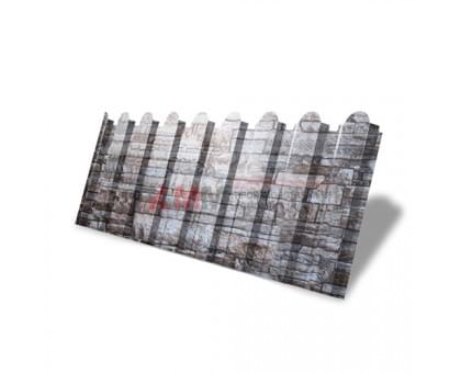 Профнастил фигурный С20 - 0,45 Окрас - А, Print Elite Fine Stone