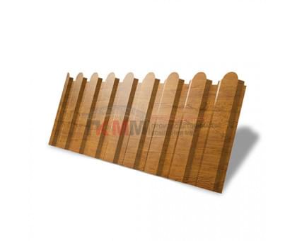 Профнастил фигурный С20 - 0,45 Окрас - Двухсторонний-Print Elite Golden Wood