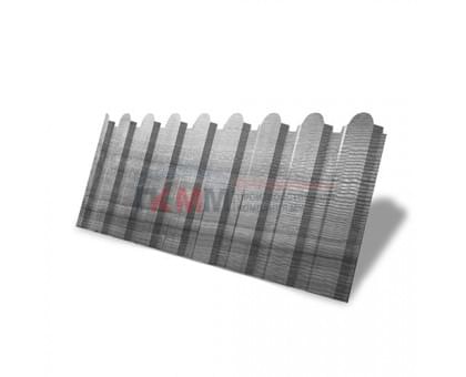 Профнастил фигурный С20 - 0,45 Окрас - А, Print Premium Silver Wood