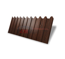 Профнастил фигурный C8 - 0,45 Print Elite Choco Wood