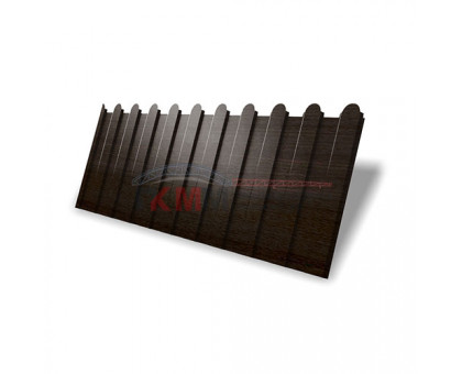 Профнастил фигурный C8 - 0,45 Print Elite Coffee Wood Профнастил фигурный C8 - 0,45 Print Elite Coffee Wood