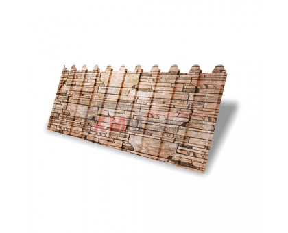 Профнастил фигурный C8 - 0,45 Print Elite Sand Stone Профнастил фигурный C8 - 0,45 Print Elite Sand Stone