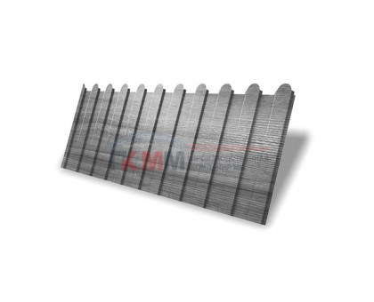 Профнастил фигурный C8 - 0,45 Print Premium Silver Wood