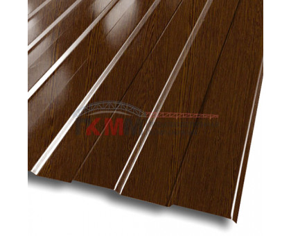 Профлист С8х1150-0.5 Темное дерево ECOSTEEL