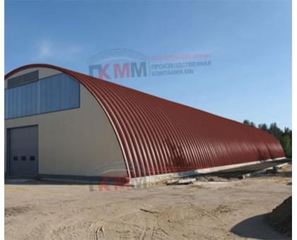 Арочные сэндвич-панели из минеральной ваты-0.5/0.5, ширина 1200 мм, толщина 30 мм, RAL3009