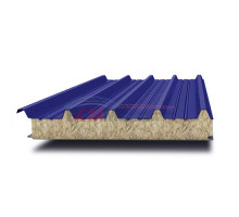 Кровельные сэндвич-панели из минеральной ваты-0.5/0.5, ширина 1000 мм, толщина 30 мм, RAL5002