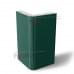 Угловая сэндвич-панель вертикальная из пенополистирола-0.5/0.5, ширина 1000 мм, толщина 10 мм, RAL6005