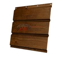 Софит металлический без перфорации 0,45 Print Premium с пленкой Antique Wood