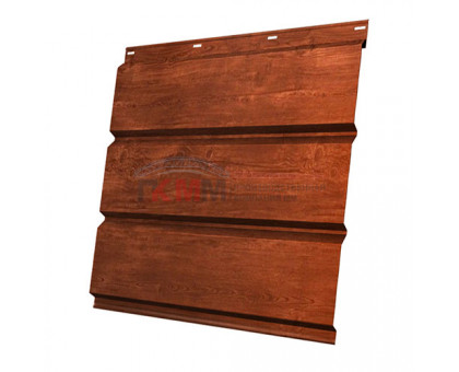 Софит металлический без перфорации 0,45 Print Elite с пленкой Cherry Wood