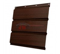 Софит металлический без перфорации 0,45 Print Elite с пленкой Choco Wood Софит металлический без перфорации 0,45 Print Elite с пленкой Choco Wood