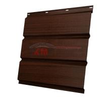 Софит металлический без перфорации 0,45 Print Elite с пленкой Choco Wood