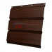 Софит металлический без перфорации 0,45 Print Elite с пленкой Choco Wood