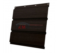 Софит металлический без перфорации 0,45 Print Elite с пленкой Coffee Wood Софит металлический без перфорации 0,45 Print Elite с пленкой Coffee Wood