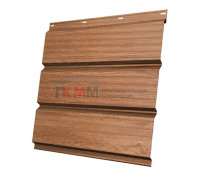 Софит металлический без перфорации 0,45 Print Elite с пленкой Honey Wood Софит металлический без перфорации 0,45 Print Elite с пленкой Honey Wood