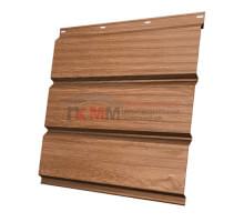 Софит металлический без перфорации 0,45 Print Elite с пленкой Honey Wood