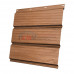 Софит металлический без перфорации 0,45 Print Elite с пленкой Honey Wood