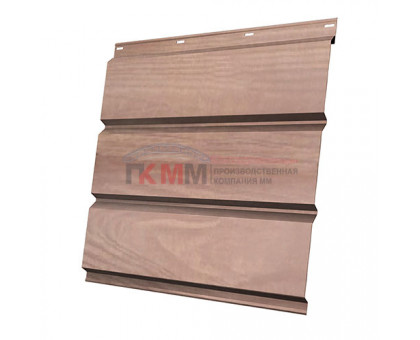 Софит металлический без перфорации 0,45 Print Elite с пленкой White Wood