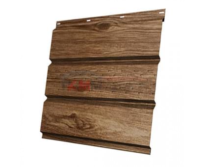 Софит металлический центральная перфорация 0,45 Print Elite с пленкой Nutwood