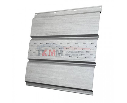 Софит металлический центральная перфорация 0,45 Print Elite с пленкой Snow Wood