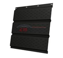 Софит металлический полная перфорация 0,5 Velur с пленкой RAL 9005 черный