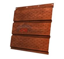Софит металлический полная перфорация 0,45 Print Elite с пленкой Cherry Wood