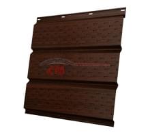 Софит металлический полная перфорация 0,45 Print Elite с пленкой Choco Wood