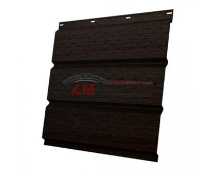 Софит металлический полная перфорация 0,45 Print Elite с пленкой Coffee Wood Софит металлический полная перфорация 0,45 Print Elite с пленкой Coffee Wood
