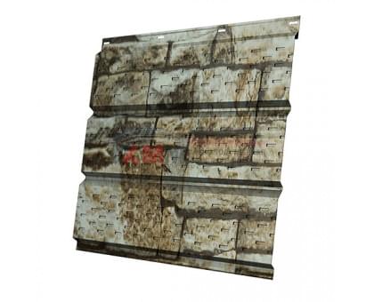Софит металлический полная перфорация 0,45 Print Elite с пленкой Fine Stone