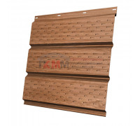 Софит металлический полная перфорация 0,45 Print Elite с пленкой Honey Wood