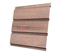 Софит металлический полная перфорация 0,45 Print Elite с пленкой White Wood