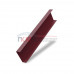 Декоративная накладка на столб жалюзи Milan,Tokyo 0,5 Satin с пленкой RAL 3005 красное вино