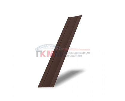 Крепежная планка жалюзи Milan,Tokyo 0,5 Satin с пленкой RAL 8017 шоколад