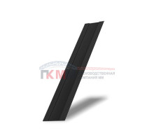 Крепежная планка жалюзи Milan,Tokyo 0,45 PE-Double с пленкой RAL 9005 черный