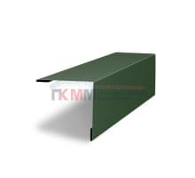 Планка завершающая 50х50 жалюзи Milan 0,5 Velur RAL 6020 хромовая зелень