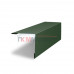 Планка завершающая 50х50 жалюзи Milan 0,5 GreenCoat Pural BT, matt RR 11 темно-зеленый