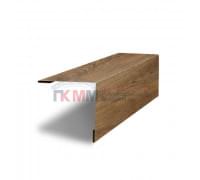 Планка завершающая 50х50 жалюзи Milan 0,45 Print Premium Antique Wood