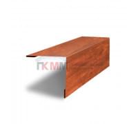 Планка завершающая 50х50 жалюзи Milan 0,45 Print Premium Cherry Wood