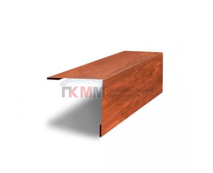 Планка завершающая 50х50 жалюзи Milan 0,45 Print Premium Cherry Wood