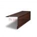 Планка завершающая 50х50 жалюзи Milan 0,45 Print Elite Choco Wood