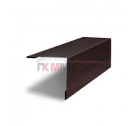 Планка завершающая 50х50 жалюзи Milan 0,45 Print Elite Coffee Wood