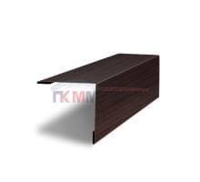 Планка завершающая 50х50 жалюзи Milan 0,45 Print Elite Coffee Wood