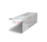 Планка завершающая 50х50 жалюзи Milan 0,45 Print Elite Snow Wood