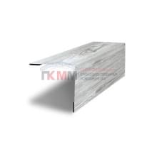 Планка завершающая 50х50 жалюзи Milan 0,45 Print Elite Snow Wood