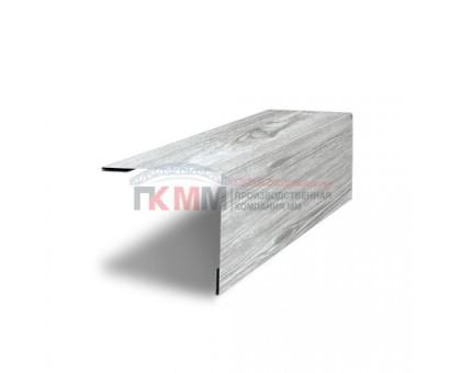 Планка завершающая 50х50 жалюзи Milan 0,45 Print Elite Snow Wood