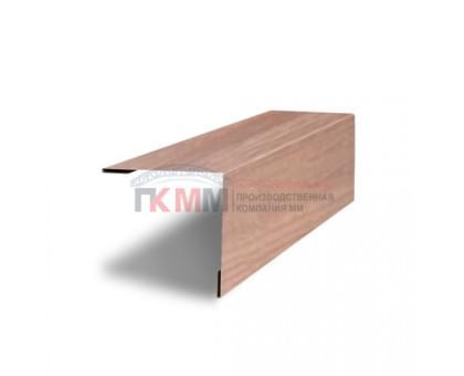 Планка завершающая 50х50 жалюзи Milan 0,45 Print Elite White Wood