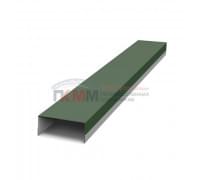 Крепежная планка верхняя Texas 0,5 GreenCoat Pural BT RR 11 темно-зеленый (RAL 6020 хромовая зелень)